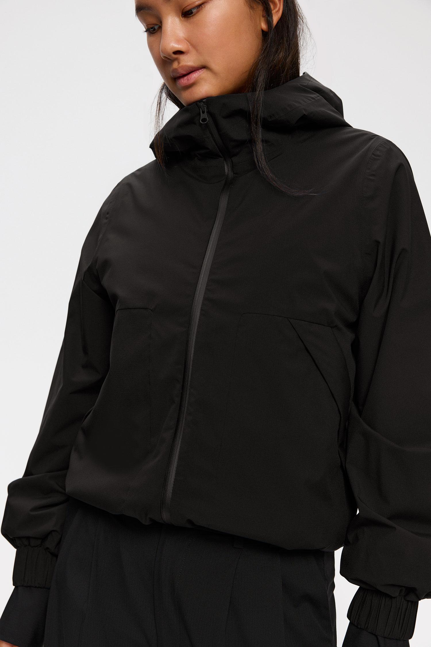 Elvine Disa Black Damen Wasserdichte Jacke Kapuze schwarz